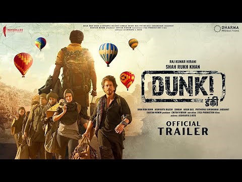DUNKI - Official Trailer | Shah Rukh Khan | Rajkumar Hirani | Taapsee | Vicky | Boman | Christmas 23