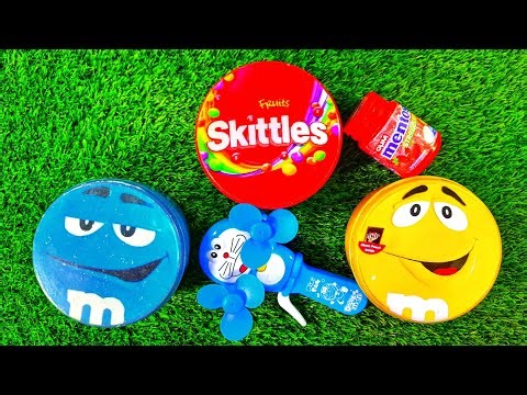 Satisfying Video | ASMR Unpacking Radiant Mentos and Chocolate M&M'S Candy From Brilliant Tins