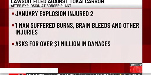 Lawsuit filed against Tokai Carbon CB after explosion at Borger plant