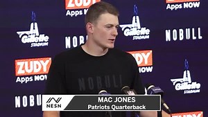 13K views · 444 reactions | Mac Jones discusses the Patriots scoring struggles despite being able to move the ball on offense during Sunday's game against the Jets. https://nesn.com/video/mac-jones-soundmac-jones-on-patriots-inability-to-score-despite-moving-the-ball/ | NESN | Facebook
