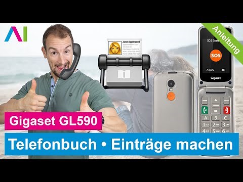 Gigaset GL590 - Telefonbuch Einträge erstellen • 📱 • 📇 • 👤 • Anleitung | Tutorial