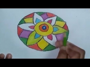 How to draw Onam pookalam/Easy pookalam drawing for biginners /Simple pookalam idea/Onam Drawing