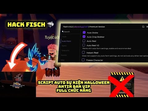 Cách hack Fisch Script auto fram sự kiện auto câu cá Anti Ban dupe tiền !!