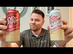 Dr. Pepper And Cream Soda and Diet Dr Pepper and Cream Soda Drink Review - Must Or Bust