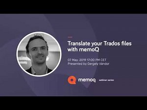 Translate your Trados files with memoQ