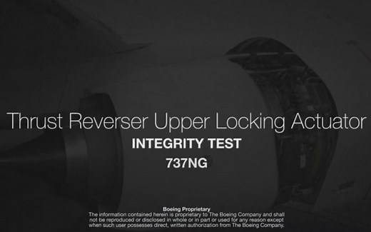 737NG反推上位锁作动筒完整性测试