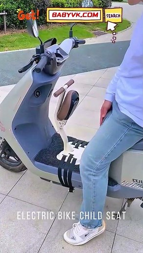Electric Bike Child Seat: Easy Rear Installation for Safe Baby Rides #BabyTravel