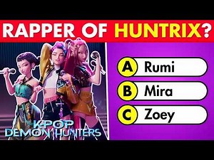 KPop Demon Hunters Movie Trivia Quiz Challenge 🎬✨~ Huntrix, Saja Boys, Rumi, Mira, Zoey, Jinu 🔥