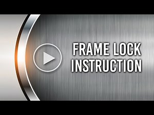 Pocket Knife with Frame Lock Mechanism How to Open and Close Instruction