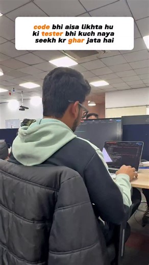 Mohit Mehto on Instagram: "Itna talent to rakhte he hai laadle😉😂... . . . . . [office humor, corporate memes, 9 to 5, work life balance, funny reels, relatable content, manager problems, coworkers, appraisal season, notice period, weekend mood, monday blues, corporate life, employee struggles, standup meeting, zoom calls, toxic productivity, leaving on time] . . . . . #viral #viralreels #corporatelife #corporatehumor #relatable #trending #office #coding #tester"