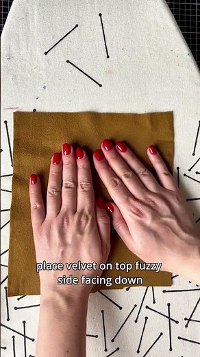 Beautiful velvet embossing fabric manipulation technique🤩