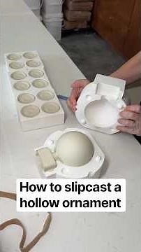 This is your cheat sheet to slip casting an ornament! #slipcast #handmadeornaments #ceramic