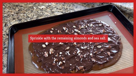 Dark Chocolate Almond Toffee Recipe
