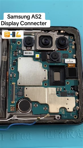 Change Samsung A52 Display Connecter📲💪 #samsung #repair #hard #trend #fyp