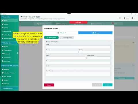 e-Anima Tutorial: How to Create and Register a New Patient