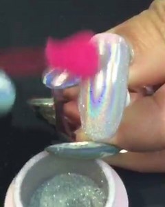 ✨󾌺Literally dying over how pretty these are!!!󾌧󾌧󾌧 . Brand new variation of #ChromePowder, now we have Holographic Unicorn Powder! Get that true holographic finish with this premium cosmetic grade pigment! Available at DAILYCHARME.COM!󾬐󾀍 | Daily Charme