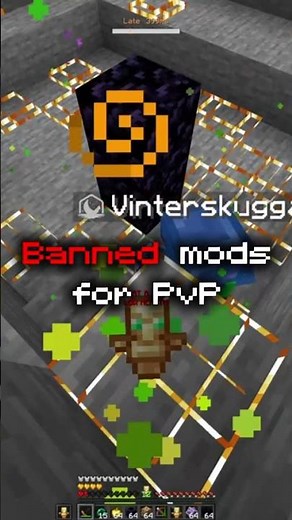 BANNED mods for PvP 💀 #minecraft #minecraftmods #pvp #mctiers #donutsmp #unstablesmp