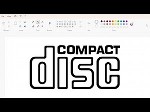 How to draw the Compact disc logo using MS Paint | How to draw on your computer