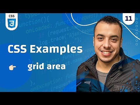 #11 CSS Examples | css grid area مشروع + شرح