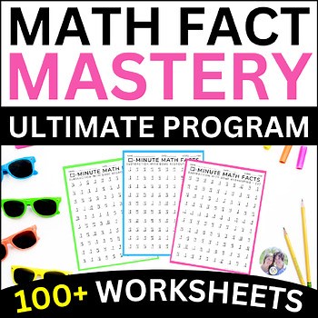 Blank Multiplication Chart Drill 1 5 Mad Minute Timed Tests Fluency Tracker