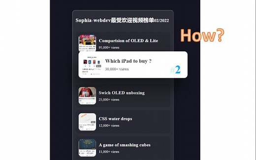 hover effect-鼠标悬停显示隐藏内容的设计