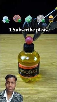 Red hot ball vs ice + Rubber band + Soap + Aluminium foil+ Booster ? what will happend next? #shorts