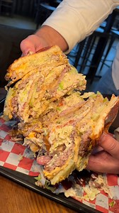 The DIABOLICAL DEVOUR SCHMACC BURGER from @lTony Beef in Galloway, NJ. 🍔🍔🍔 A Big Mac using three Big Macs as the three buns. Yes, please. 💪 #DEVOURPOWER | DevourPower