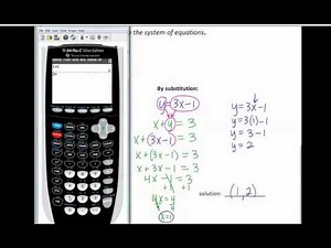 2 Solving Linear Systems Using Substitution (Spanish Version)