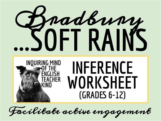 "There Will Come Soft Rains" Close Reading Analysis Worksheet | Teaching Resources