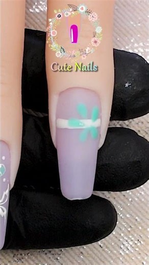 Elegant Spring Nails in 5 Minutes 💐💅 #nailart #easydesign #nailcompilation