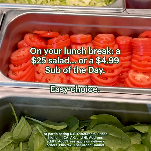Be kind to your wallet ( your tummy!) with a different $4.99 Sub of the Day every day of the week. | Subway