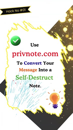 This Site Deletes Your Messages Instantly (privnote.com) 🤫😱😲#Shorts #Myhackbank