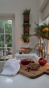 Slow weekend mornings…blackberry and elderberry tea with homemade cranberry flapjacks. Happy October…the year is flying by. | grove_cottage_