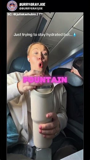 why bottles spray on planes