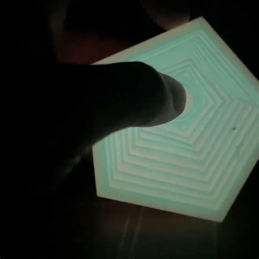 3D Printed Glow-in-the-Dark Pentaflex Fidget Spinner ✨