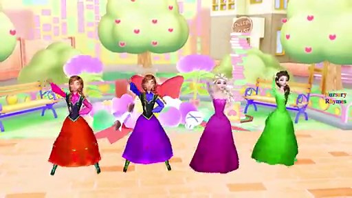 Frozen Elsa Anna Hokey Pokey | Frozen Cartoons for Kids | Frozen Rhymes Hokey Pokey Rhymes