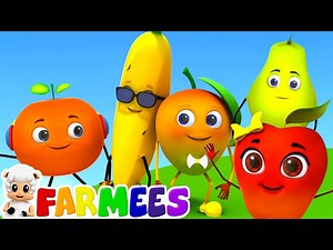 Five Little Fruits Song | Learn Fruits | Farmees Nursery Rhymes & Baby Songs | Children's Music - Videos For Kids