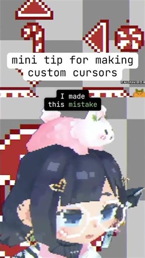just a little thing to note #pixelart #envtuber #arttips (for making custom cursors)