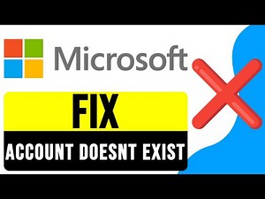 How to FIX That Microsoft Account Doesnt Exist ERROR 2025 | Microsoft 365 Sign In Error