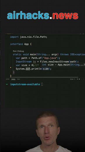 The "Size" of an InputStream #java #shorts #coding #airhacks