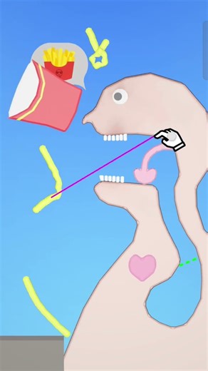 Eating simulator game 🎯🎮 || physics food 🍿 ||