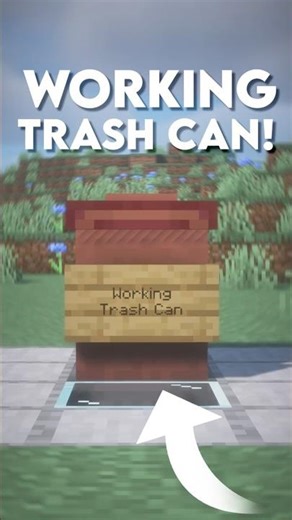 Minecraft Working Trash Can!