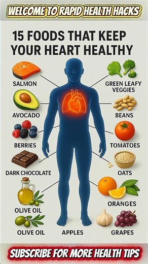 15 Best Foods for a Healthy Heart | Natural Foods to Lower Cholesterol and Blood Pressure