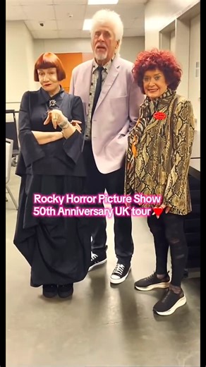 Patrick Scudder on Instagram: "Nell Campbell, Barry Bostwick and Patricia Quinn. Rocky Horror Picture Show 50th anniversary tour in the UK. #rockyhorrorpictureshow"