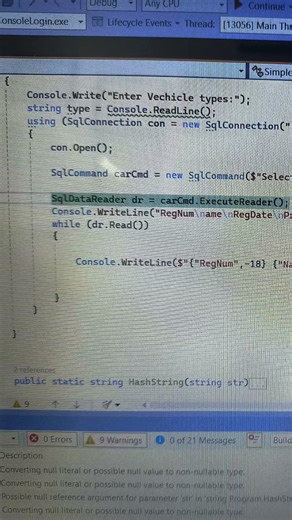 connecting string (database) c# code ui website ready and domin which website ban gai