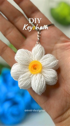 DY Cute Keychain from Yarn 🌼✨