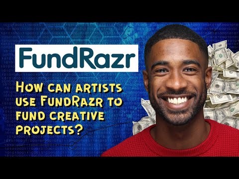 How can artists use FundRazr to fund creative projects?