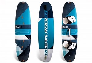 Ocean Rodeo Mako Twin Tip Deck and Fins ONLY - Kiteboarding Closeouts