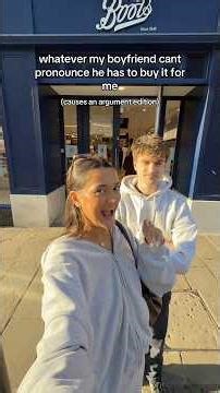 WHATEVER MY BOYFRIEND CANT PRONOUNCE HE HAS TO BUY IT FOR ME *we got into an argument*