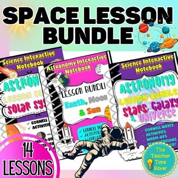Space Interactive Notebook - Notes and Slides Lesson Bundle
